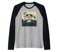 Tyrannosaurus T-rex extraterrestres extraterrestres OVNI Dinosaure Thé Manche Raglan