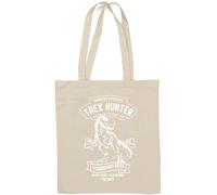 Tyrannosaurus Trex Hunter Sac fourre-tout en coton naturel Blanc