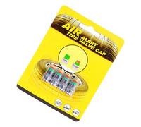 Tyre Pressure Caps - Metal and PC 2.5cm, Valve Stem Sensor, Colour Alert Indicator | Quick Check Design, Tire Pressure Gauge, Motorcycle Tyre Caps for Cars, SUVs, Trucks, Motorcycles Travel