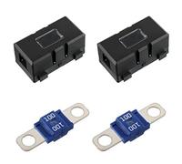 TYREE 2 X Ans-H Porte-Fusibles de Voiture et 2 X Boulons à Courant Élevé sur Fusibles Midi 100 A Porte-Fusible en Plastique pour Voitures, Camions, Véhicules 100 A