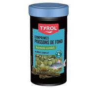 Tyrol Comprimés Poissons de Fond, Nourriture pour Poissons, A Base de Protéines et Vitamines, Nourriture Poisson Aquarium Complète et Quotidienne, Croissance et Vitalité, 250ML