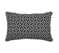 TYROL-Coussin rectangulaire en tissu acrylique coloris reglisse Fermob Lorette - 68 x 44 cm