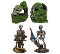 TYROL-Figurine de pirate et tête de mort