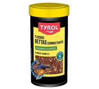 Tyrol - Flocons pour Poisson d'Aquarium - Nourriture Complexe Ingrédients de Qualité - Renforce les Couleurs - Spécial Betta 100 Ml