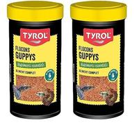 Tyrol - Flocons pour Poissons d'Aquarium - Nourriture Complète à Base d'Ingrédients de Qualité - Renforce Les Couleurs - Pour Guppy - 100 ML