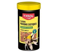 Tyrol | Flocons pour Poissons Exotiques | Nourriture pour Poissons | Aliment Complet à base de Nutriments Essentiels | Céréales, Sous-produits de Poissons, Levures | 50 g | 250 ml