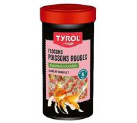 Tyrol | Flocons pour poissons rouges | Nourriture Poisson Rouge | Aliment Complet à base de Nutriments Essentiels | Céréales et Extraits de Protéines Végétales | 50 g | 250 ml