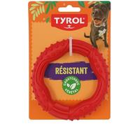 Tyrol - Jouet Chien Barrett Anneau - Jouet pour Chien Résistant et Coloré - pour Mâcheur Fort - Aide Contre l'Ennui et Le Stress - A Base de Caoutchouc Naturel - Disponible en 3 Formats - 12cm