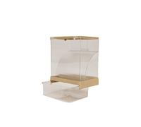 Tyrol | Mangeoire Oiseaux Anti-Gaspillage 10.5x8.2x14.5cm | Mangeoire Oiseaux avec Bac de Récupération des Graines et Tiroir à Déchets | Accessoire à Fixation Intérieure et Extérieure de la Cage