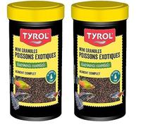 Tyrol - Mini-Granulés pour Poissons - Nourriture Poisson Aquarium - Nourriture pour Poissons Complète à Base d'Ingrédients de Qualité - A Base de Vitamines et Oligo-Eléments - 100Ml (Lot de 2)