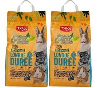 Tyrol PROP'O Bois, Litière pour Lapin, Granulés de Bois Super Absorbants, 10L (Lot de 2)
