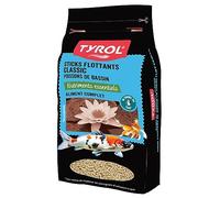 Tyrol | Sticks Flottants Classic | Nourriture pour Poissons de Bassin | Aliment Complet | Riche en Nutriments Essentiels, Vitamines et Oligo-Eléments | 180 g | 2000 ml