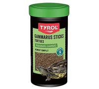 Tyrol | Sticks Gammarus | Nourriture Tortue Aquatique | Aliment Complet | A base de Nutriments Essentiels | Mollusques, Crustacés, Sous-produits d'origine Végétale et Vitamines | 250 ml
