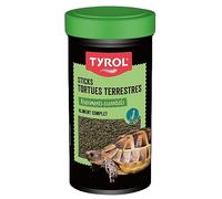 Tyrol Sticks Tortues, Nourriture Tortue Terrestre, Aliment Tortue Complet, Riche en Fibres, Vitamines et Oligo-Eléments, Croissance des Os, 250ML, 1 Unité