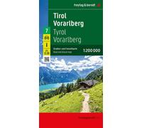 Tyrol vorarlberg Edition trilingue français-anglais-allemand, Echelle 1:200 000 - Collectif - Freytag Et Brendt - broché - Atlas / carte