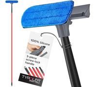 Tyroler Raclette Vitre Professionnel Nettoyage Vitre | 30 à 200 cm Lave Vitre Manche Télescopique Nettoyant Vitre | Kit Nettoyage Vitre 2 en 1 | Perche Télescopique Nettoyage Parfaite | 100% Silicone