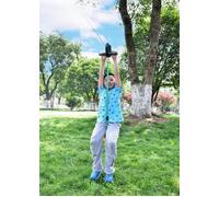 Tyrolienne 30m pour enfant avec balançoire disque