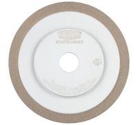 TYROLIT Affûtage d'outils CNC avec CBN à liant résine synthétique pour l'affûtage à l'eau DxTxH 125x10x20 Pour aciers non alliés et faiblement alliés, aciers fortement alliés et HSS. forme : 4BT9, Art
