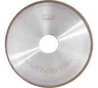 TYROLIT Affûtage d'outils CNC avec CBN à liant résine synthétique pour l'affûtage à l'eau DxTxH 150x18x20 Pour aciers non alliés et faiblement alliés, aciers fortement alliés et HSS. forme : 4B2, art.