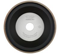 TYROLIT CNC Affûtage d'outils avec diamant à liant métallique pour l'affûtage à l'eau DxTxH 100x35x20 Pour carbure de tungstène, forme : 11V9, art. 34039199 x1 morceau