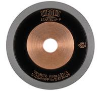 TYROLIT CNC Affûtage d'outils avec diamant à liant métallique pour l'affûtage à l'eau DxTxH 125x10x20 Pour carbure de tungstène, forme : 1V1, art. 680115 x1 morceau