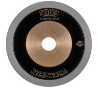 TYROLIT CNC Affûtage d'outils avec diamant à liant métallique pour l'affûtage à l'eau DxTxH 150x12x20 Pour carbure de tungstène, forme : 1V1, art. 680124 x1 morceau