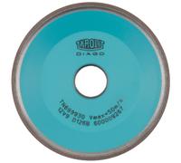 TYROLIT Diamant à liant de résine synthétique pour le ponçage à sec DxTxH 100x20x20 Pour carbure de tungstène, forme : 12V9, art. 194540 x1 morceau