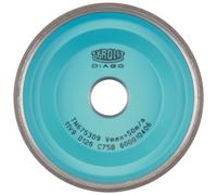 TYROLIT Diamant à liant de résine synthétique pour ponçage à sec DxTxH 100x35x20 Pour carbure de tungstène, forme : 11V9, Art. 675318 x1 morceau