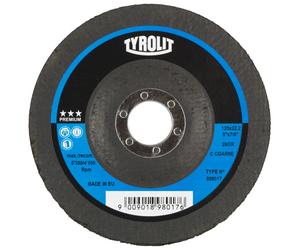 TYROLIT Disque de nettoyage grossier DxH 125x22,2 Utilisation universelle, C GROB, Forme : 28- (disque de nettoyage grossier), Art. 898017 x10 morceau