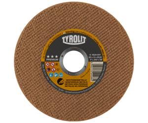 TYROLIT Disques à tronçonner DxPxH 178x2,5x22,23 Pour métaux non ferreux, forme : 41 - version droite, Art. 32141 x25 morceau