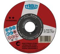 TYROLIT Disques à tronçonner DxUxH 178x2,5x22,23 Pour acier inoxydable, forme : 42 - version déportée, Art. 367791 x25 morceau