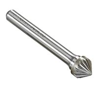 TYROLIT Fraise en carbure DxT-SxL 10x5-6x55 Pour la fonte, l'acier et l'inox, forme : 52KSK - Fraise conique à lamer, Art. 769680 x1 morceau