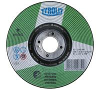 TYROLIT Meule à ébarber DxUxH 115x6x22,23 Pour la pierre, forme : 27 - version déportée, art. 222873 x10 morceau