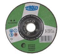 TYROLIT Meule à ébarber DxUxH 125x6x22,23 Pour la pierre, forme : 27 - version déportée, art. 367549 x10 morceau