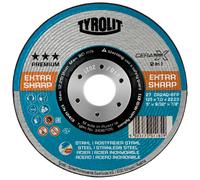 TYROLIT Meule à ébarber DxUxH 178x7x22,23 CERABOND X pour acier et inox x5 morceau