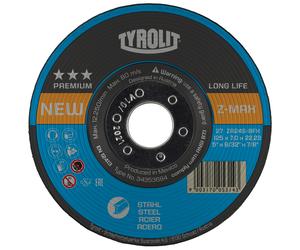 TYROLIT Meule à ébarber DxUxH 230x7x22,23 LONGLIFE Z-MAX pour acier, forme : 27 - version déportée, art. 34353689 x10 morceau