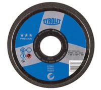 TYROLIT Pot de résine D/JxPxH 110/90x55x22,23 Pour acier, forme : 11BT Pot de meulage, art. 311096 x2 morceau