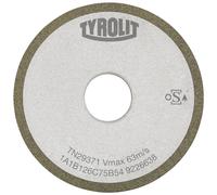 TYROLIT Rectification intérieure cylindrique à liant en résine synthétique CBN DxTxH 20x10x6 Pour aciers fortement alliés et HSS, forme : 1A1, art. 127356 x1 morceau
