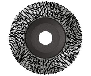 TYROLIT Rondelle à lamelles TWINFLAP droite 125x22,23 mm 28N D/C120, granulométrie : 120, PREMIUM pierre, art. 34673966 x1 morceau