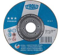 Tyrolit Rondeller Premium 2 en 1 Lot de 125 mm/Granulation 36 Forme 29RON 1