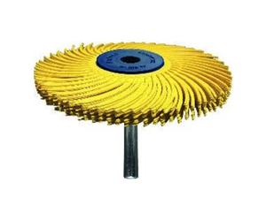 TYROLIT TYROLIT Brosse radiale à arbre, diamètre 76x6,4 mm A80 jaune type TC, S6x40 mm Quantité:1
