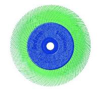 TYROLIT TYROLIT Brosse radiale, diamètre 150 x 12,7 x 25,4 mm P 80 jaune, type TA Quantité:1