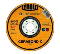 TYROLIT TYROLIT Disque à ébarber CERABOND X 115x7mm CA24Q-BFK Quantité:1