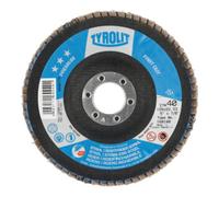 TYROLIT TYROLIT Disque à lamelles (spécial inox), plateau en fibre de verre conique, ⌀ 125 mm, Grain : 60 Quantité:1