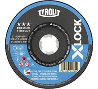TYROLIT X-LOCK Lot de 10 disques à ébarber en acier Niro Premium Forme 27 125 x 7 mm
