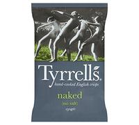 Tyrrell's Chips Lisses Gout Nature Pauvre en Sel 150 g - Lot de 12