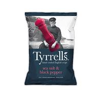 Tyrrell's - Chips Lisses Sel de Mer Poivre Noir 150 g