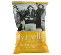Tyrrells Handcooked mature Cheddar et Chive Chips végétarien 150g