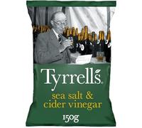 TYRRELL'S - Chips Vinaigre De Cidre Et Sel De Mer 150G - Lot De 4