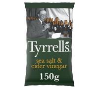 Tyrrells Croustilles à partager au sel de mer et au vinaigre de cidre 150 g